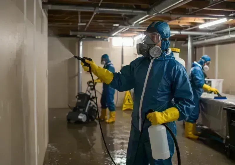 Basement Sanitization and Antimicrobial Treatment process in Lynden, WA