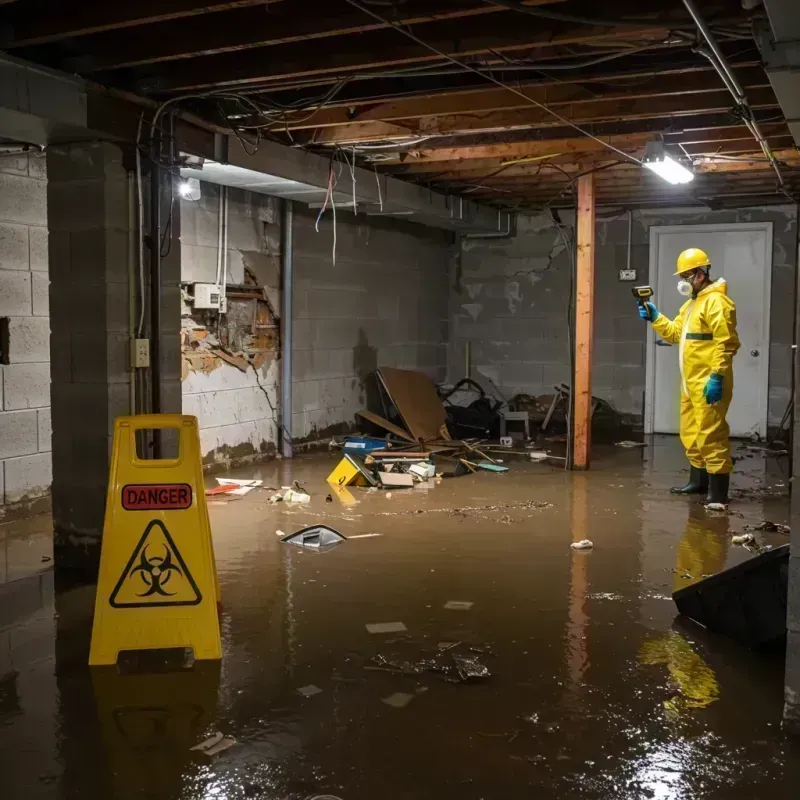 Flooded Basement Electrical Hazard in Lynden, WA Property